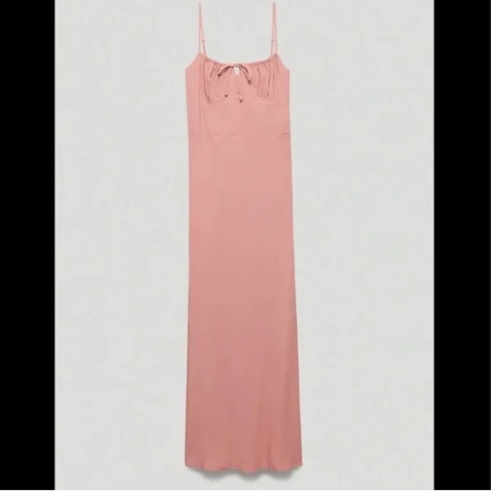 Aritzia Pink Bellow Dress